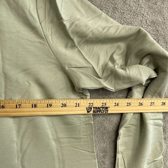 NEW Max & Mia Women's XL Drape Front Cardigan Green Side Pocket - Picture 6 of 9